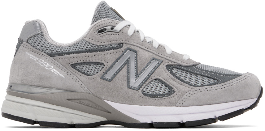 New Balance Gray Made in USA 990v4 Core Sneakers New Balance