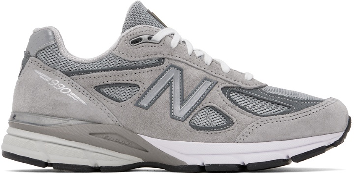 Photo: New Balance Gray Made in USA 990v4 Core Sneakers