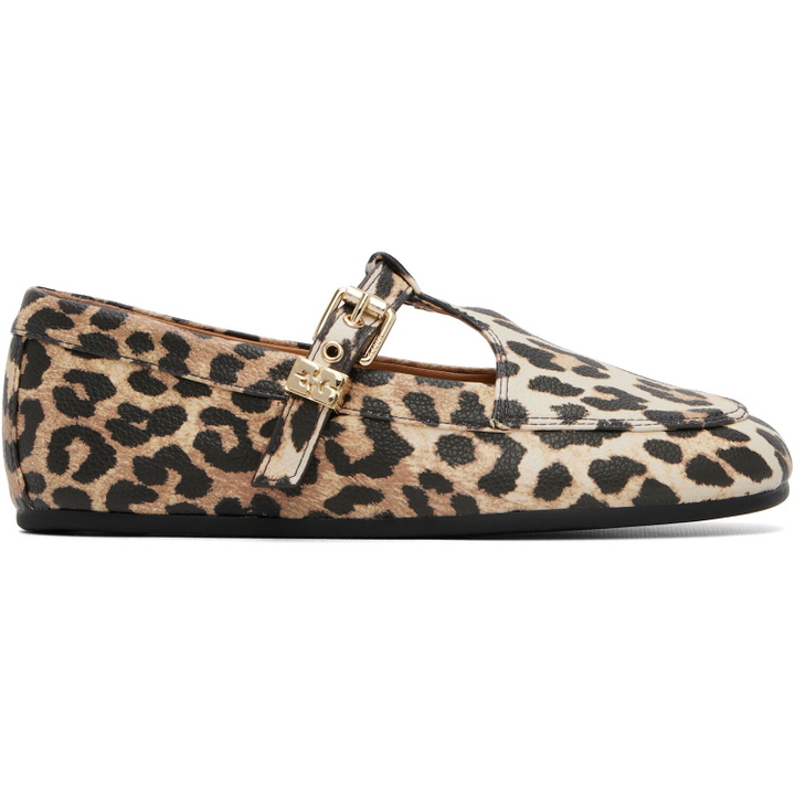 Photo: GANNI Beige Mary Jenny Ballerina Flats