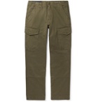 Belstaff - Herringbone Cotton-Twill Cargo Trousers - Green