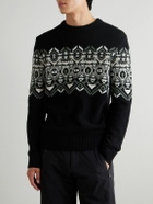 BOGNER - Luci Fair Isle Virgin Wool Sweater - Black