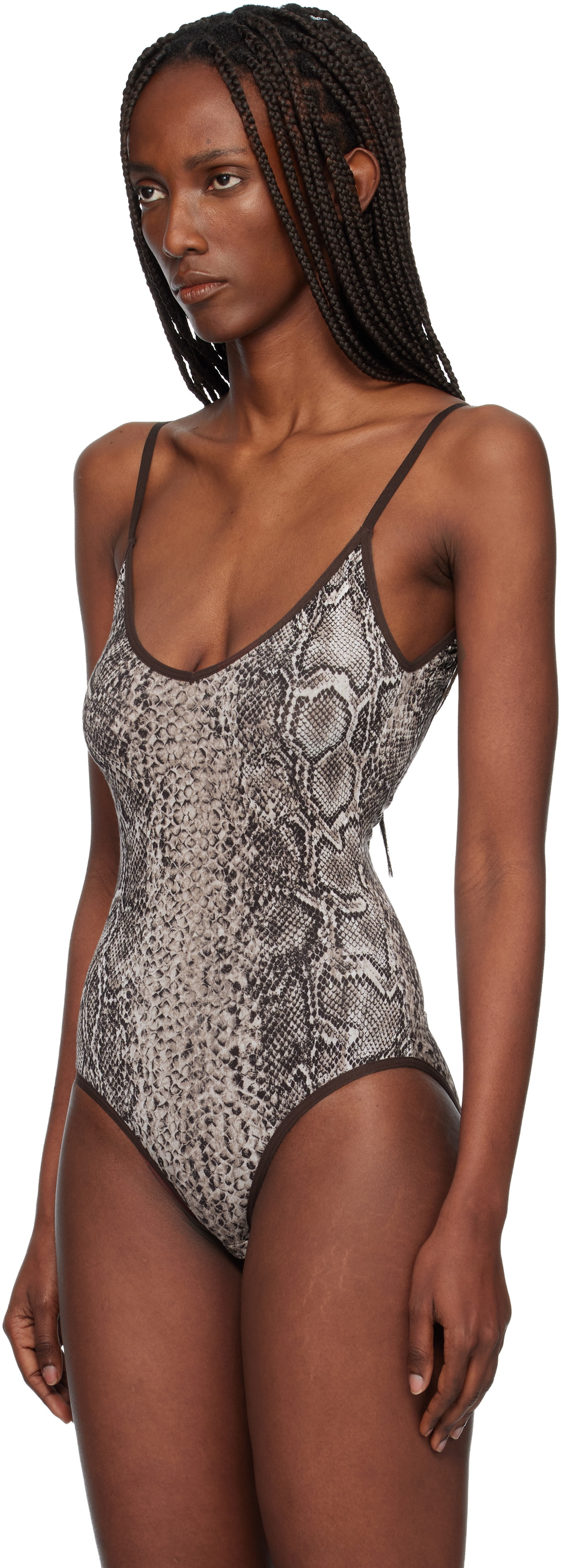 Baserange Brown Serra Bodysuit