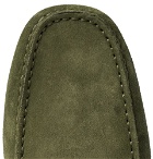 Tod's - Gommino Suede Driving Shoes - Army green