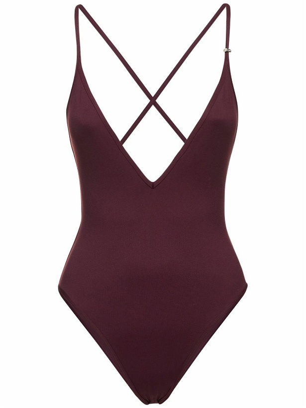 Photo: THE ATTICO Jersey Crossback One Piece Swimsuit