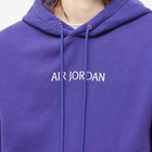 Air Jordan Men's Wordmark Fleece Hoody in Dark Concord/Sail