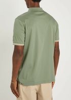 Sandbanks Logo Cotton Polo Shirt Sage