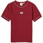 Sporty & Rich x Lacoste Pique Ringer T-Shirt in Pinot/Farine