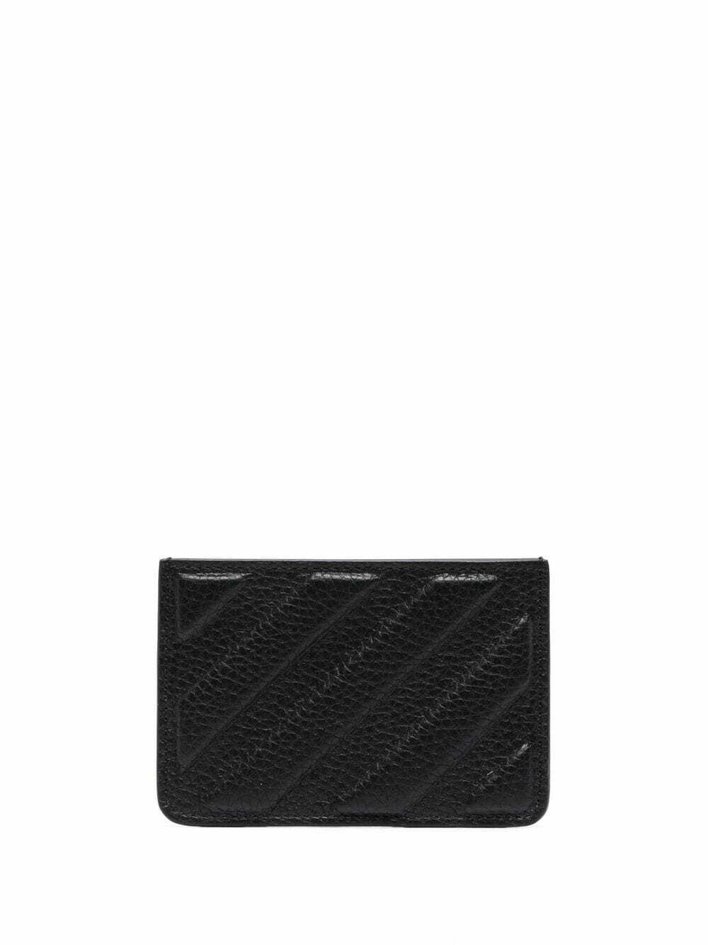 OFF-WHITE - Leather Credit Card Case Off-White