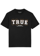 True Religion Logo-print Cotton T-shirt Black