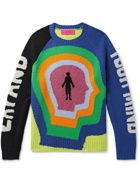 The Elder Statesman - Expand Your Mind Intarsia Cashmere Sweater - Multi