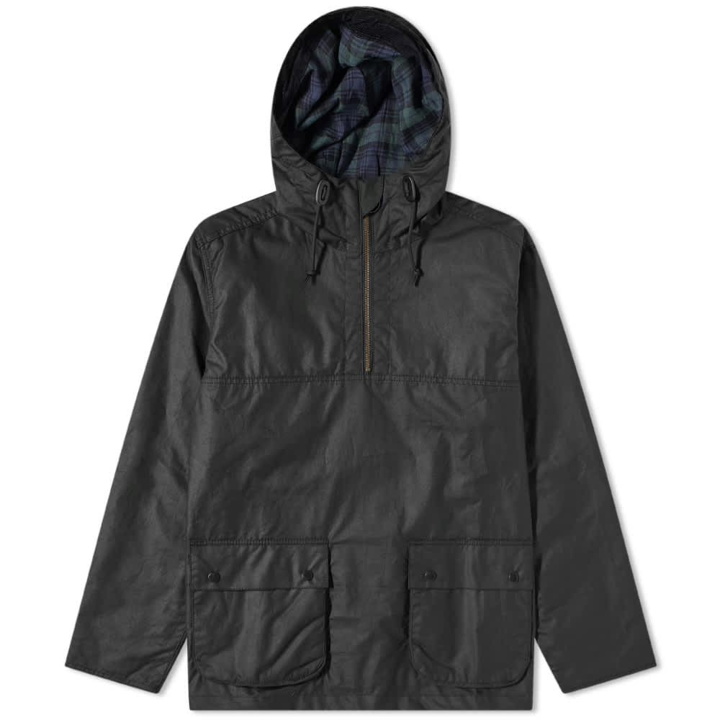 Photo: Barbour Men's Wax Camo Smock - White Label in Sage