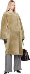 TOTEME Brown Leather Gloves