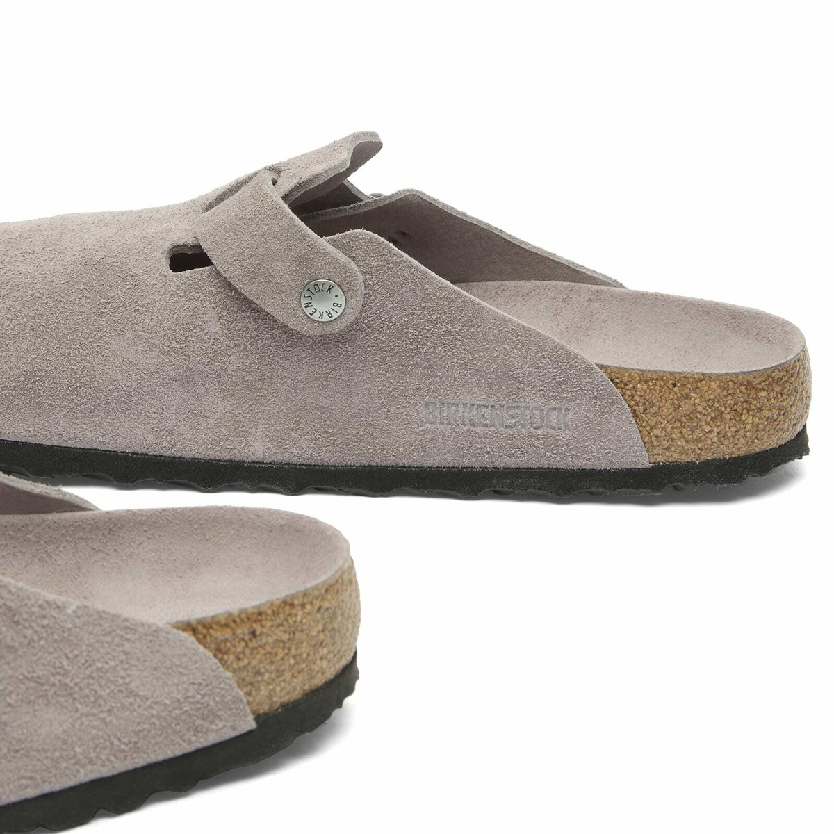 Birkenstock Men's Boston SFB Clog - Faded Purple Suede