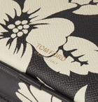 TOM FORD - Floral-Print Full-Grain Leather Belt Bag - Black
