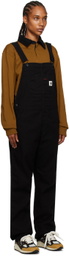 Carhartt Work In Progress Black Bib Overalls