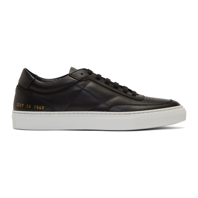 Photo: Common Projects Black and White Resort Classic Sneakers