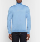 Berluti - Cashmere and Mulberry Silk-Blend Rollneck Sweater - Men - Light blue