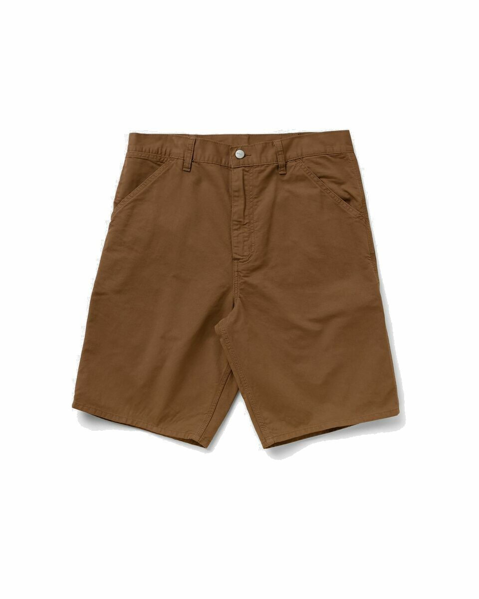Photo: Carhartt Wip Single Knee Short Brown - Mens - Cargo Shorts|Casual Shorts