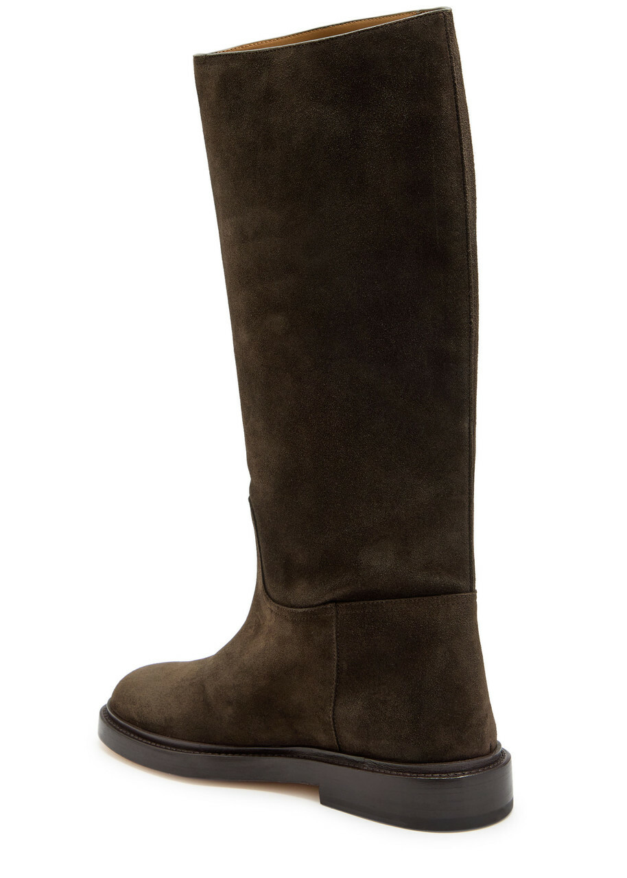 Legres Suede Knee-high Boots Brown