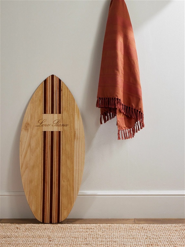 Photo: Loro Piana - Fringed Striped Cotton Towel
