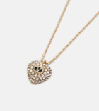 Valentino Cœur Royal embellished pendant necklace