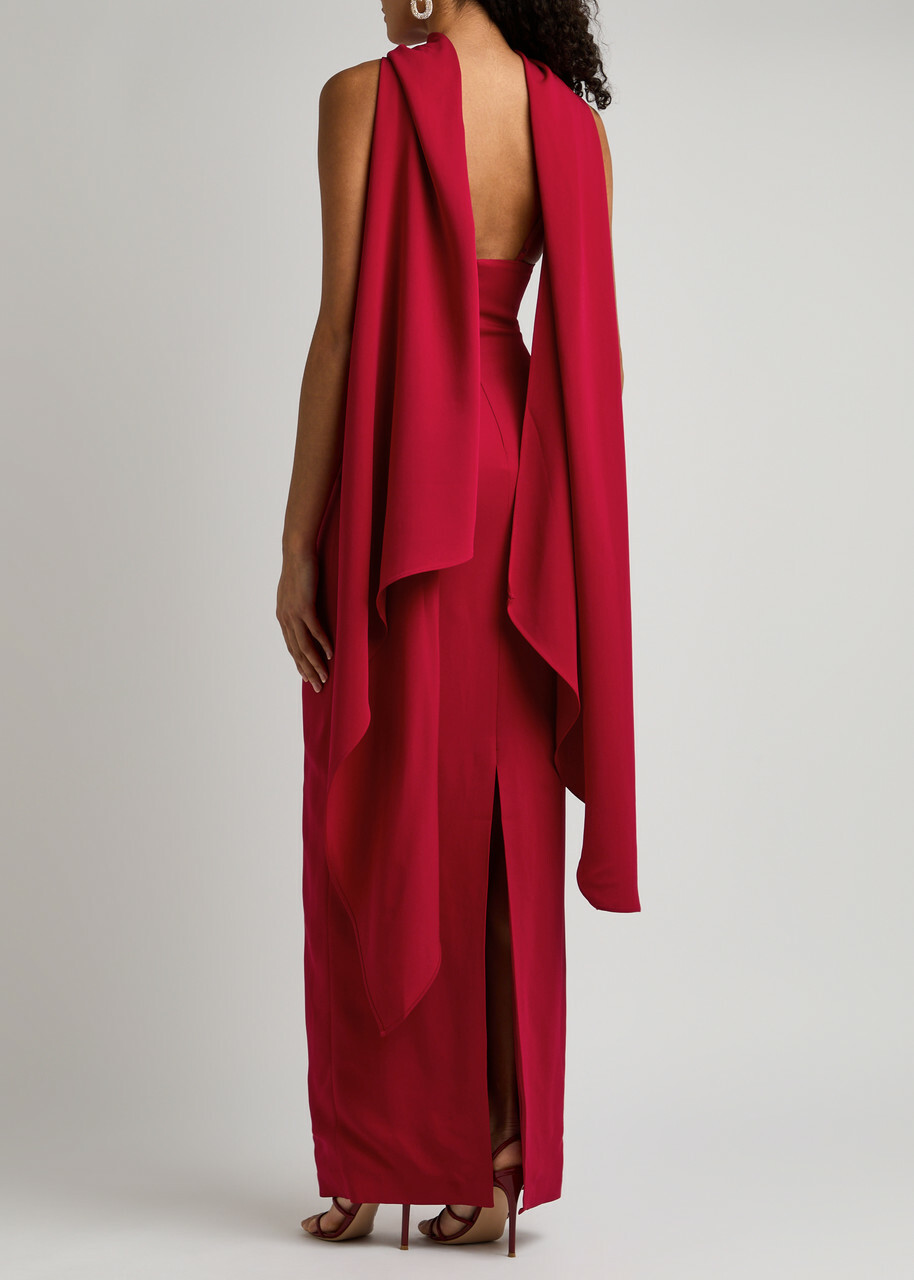 ワンピース SOLACE LONDON Emerson Maxi Dress viscose stretch The Emerson Maxi Dress in Black – Solace London
