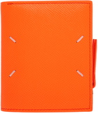 Maison Margiela Orange Leather Bifold Wallet