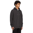 Schnaydermans Black Oversize SCH Zip Hoodie