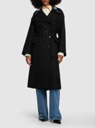 ETRO - Embroidered Wool Long Coat W/belt