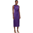 Georgia Alice SSENSE Exclusive Purple Satin Dress