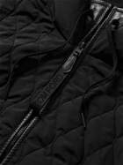 TOM FORD - Cotton and Cashmere-Blend and Quilted Shell Hoodie - Black
