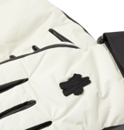 Moncler Genius - Logo-Appliquéd Leather-Trimmed Ski Gloves - White
