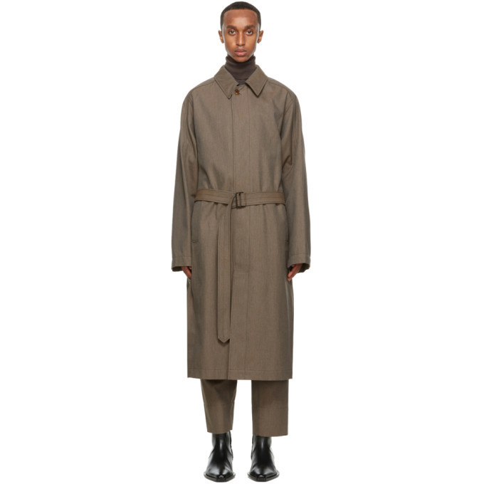 Photo: Lemaire Brown Wool Military Trench Coat