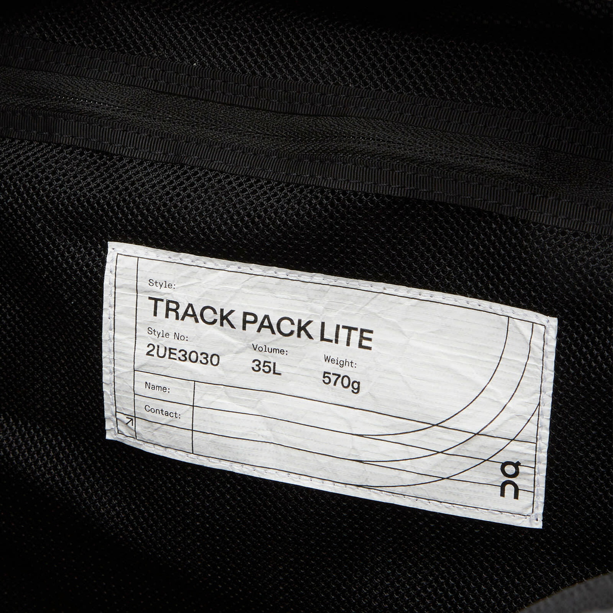 ON Track Pack 35L Lite in Magnet 