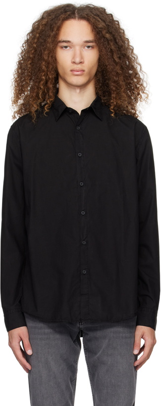 Photo: Sunspel Black Lightweight Shirt