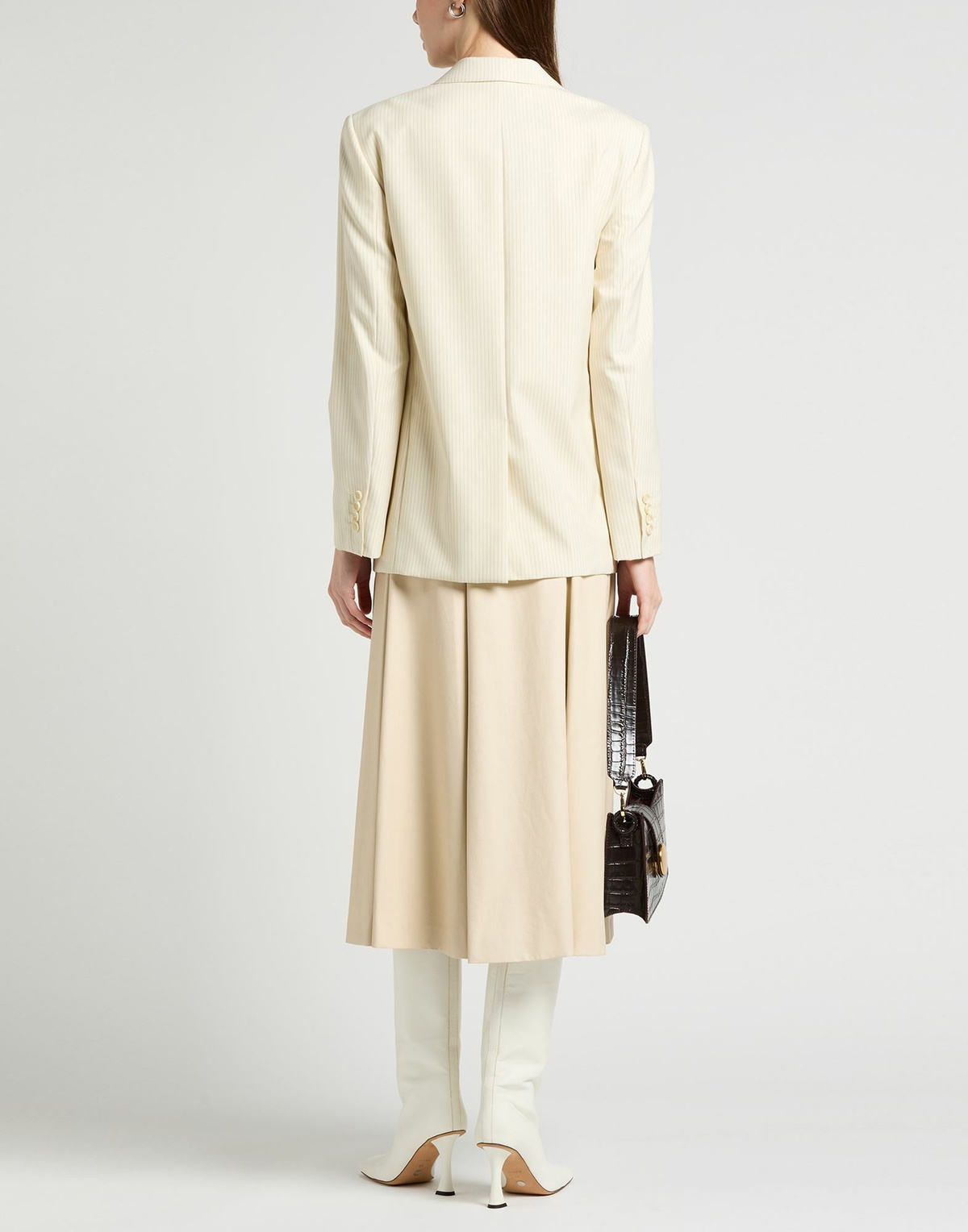 Celine Womens Blazer in Ivory