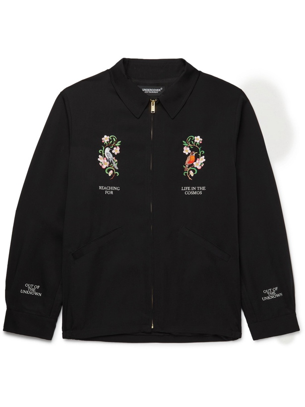 Photo: UNDERCOVER - Embroidered Printed Twill Jacket - Black - 3