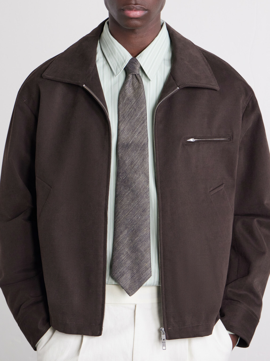 Mr P. - 8cm Linen and Silk-Blend Tie