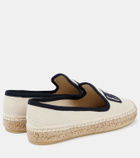 Miu Miu Logo embroidered drill espadrilles