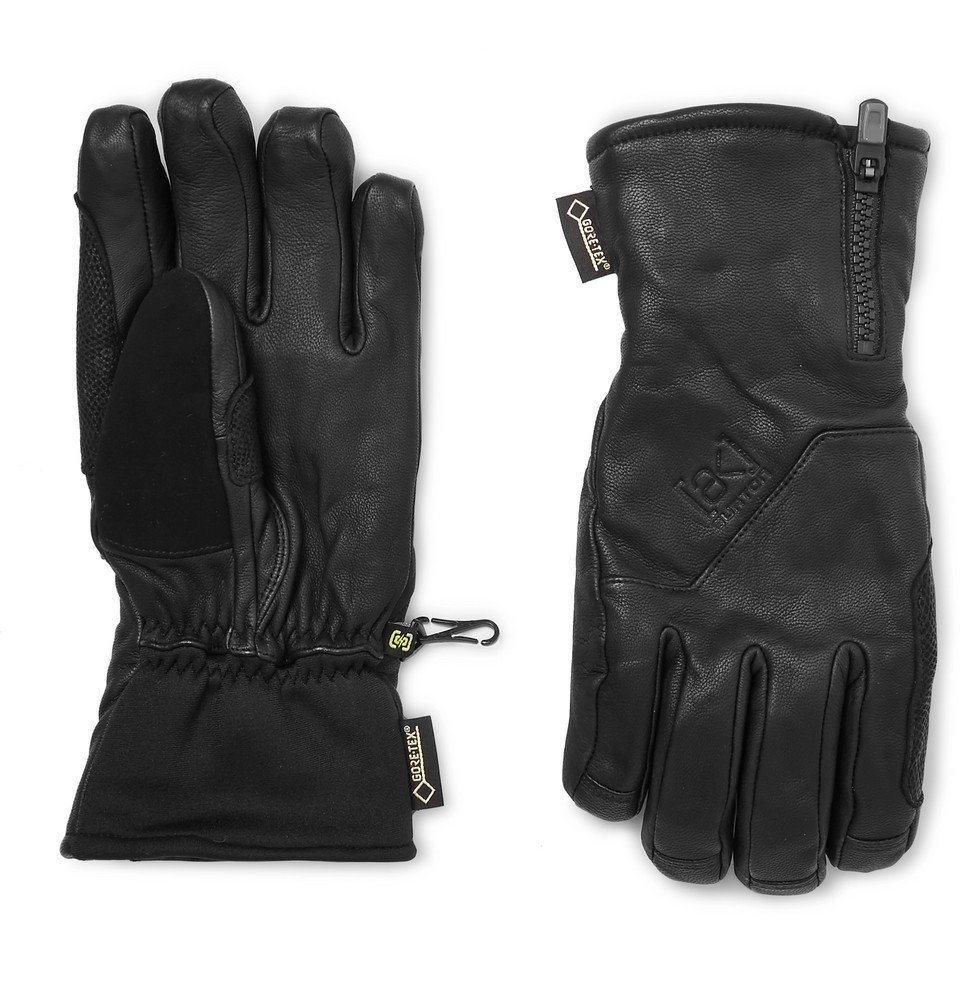 Photo: Burton - Guide Leather, GORE-TEX and Stretch-Jersey Gloves - Black