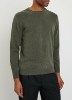 Sunspel Crew-neck Cashmere Jumper Khaki