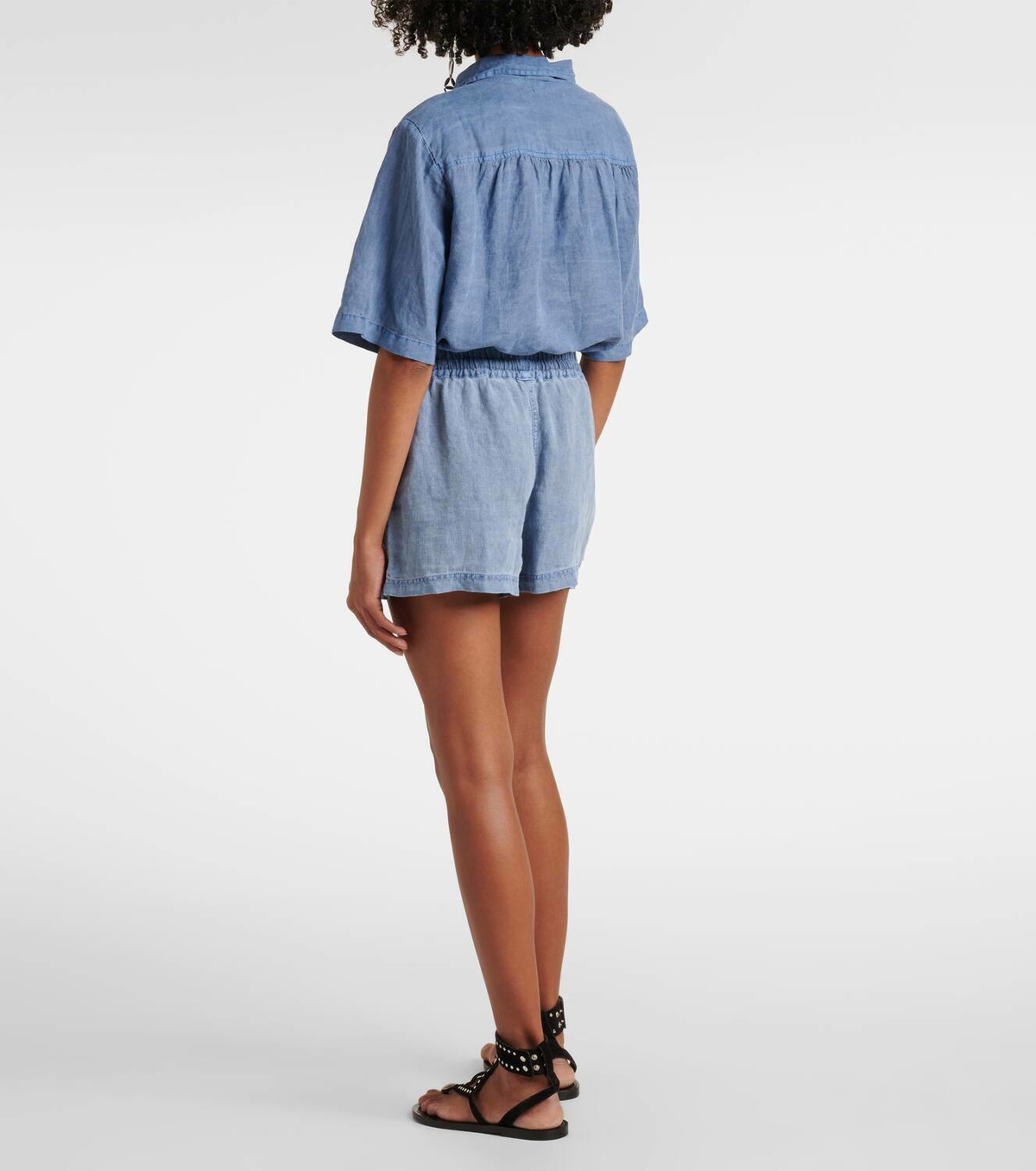Velvet Sutton linen shorts