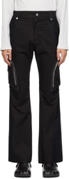 FFFPOSTALSERVICE Black Paneled Cargo Pants