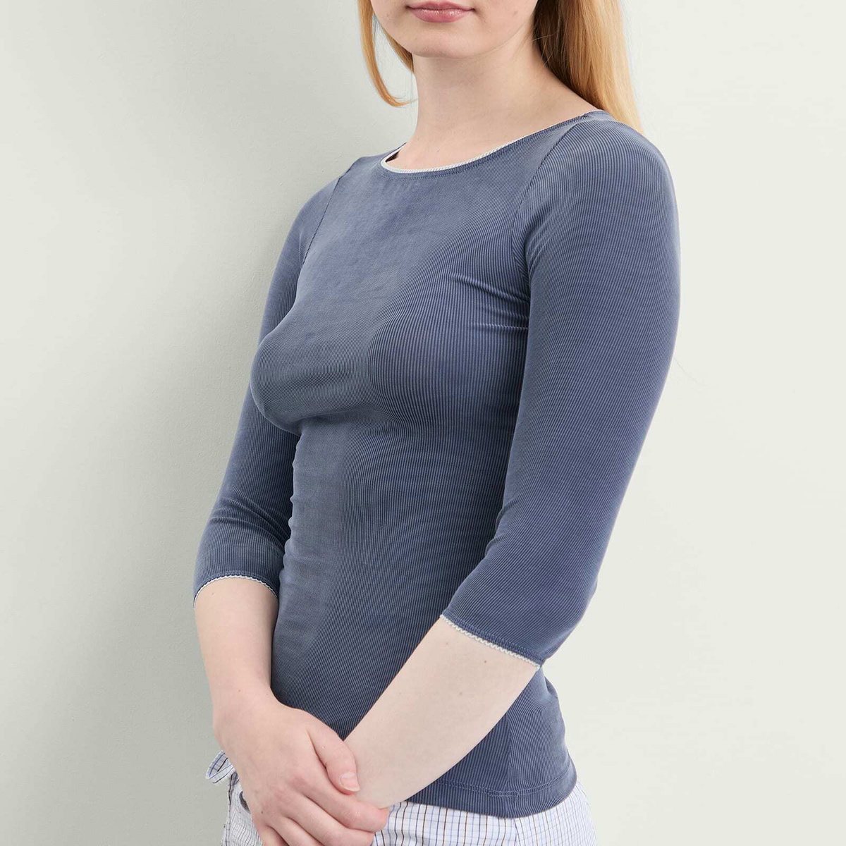 Fruity Booty Women's Second Skins 3/4 Length Top in Navy
