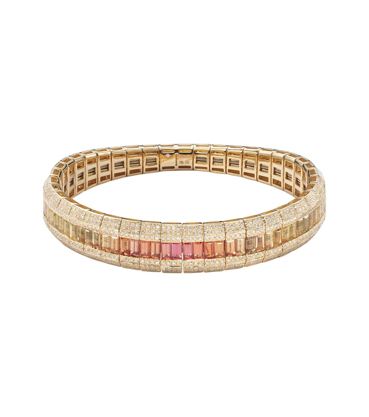 Photo: Shay Jewelry 18kt rose gold (750/1000) bracelet with diamonds and amethyst