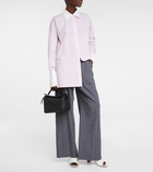 Loewe - Striped wide-leg wool-blend pants