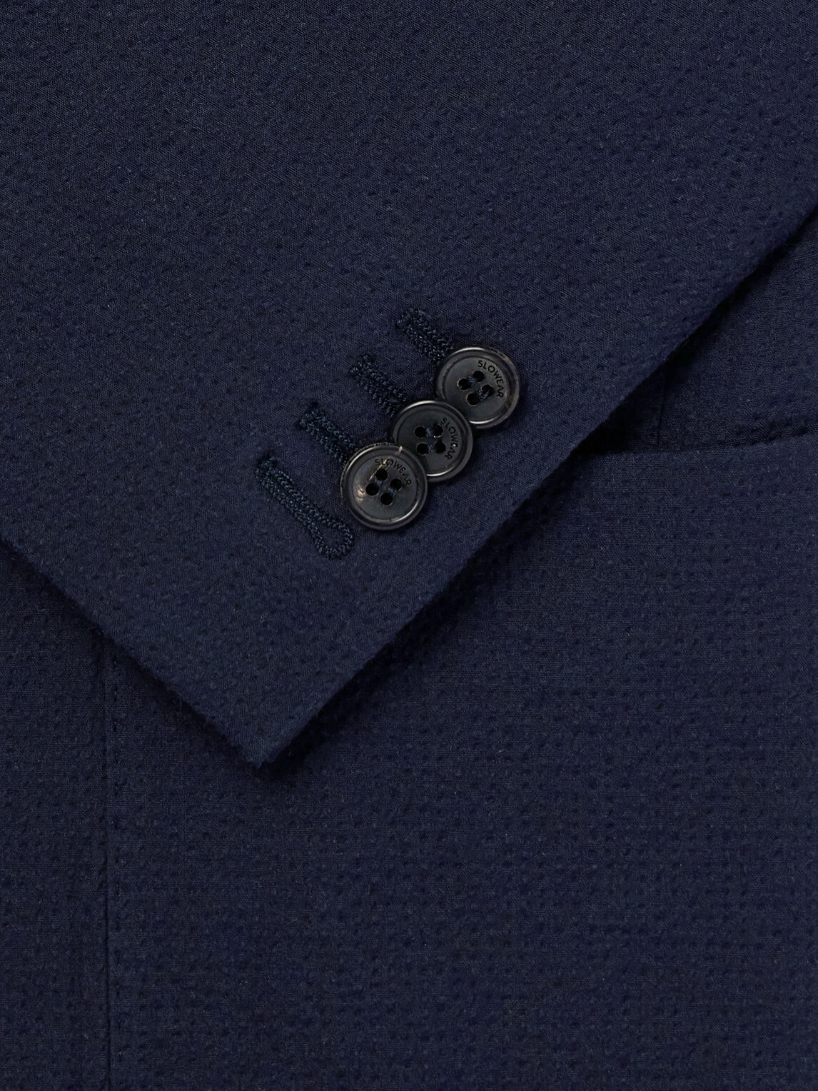 Slowear - Seersucker Suit Jacket - Blue