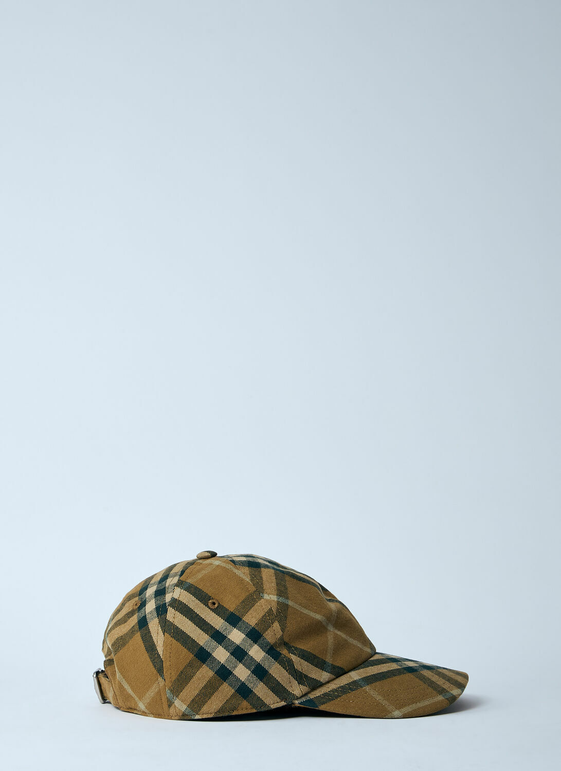 Burberry Check Cotton Baseball Cap