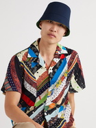 Loewe - Reversible Logo-Jacquard Cotton-Blend and Shell Bucket Hat - Green