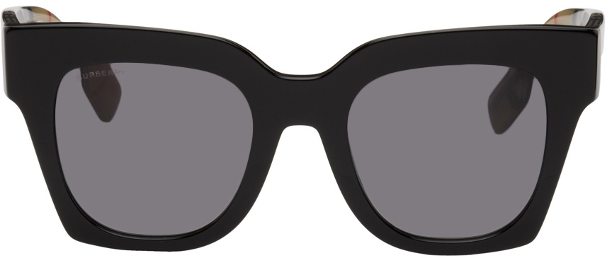 Burberry Black Oversize Cat-Eye Sunglasses Burberry display picture 1